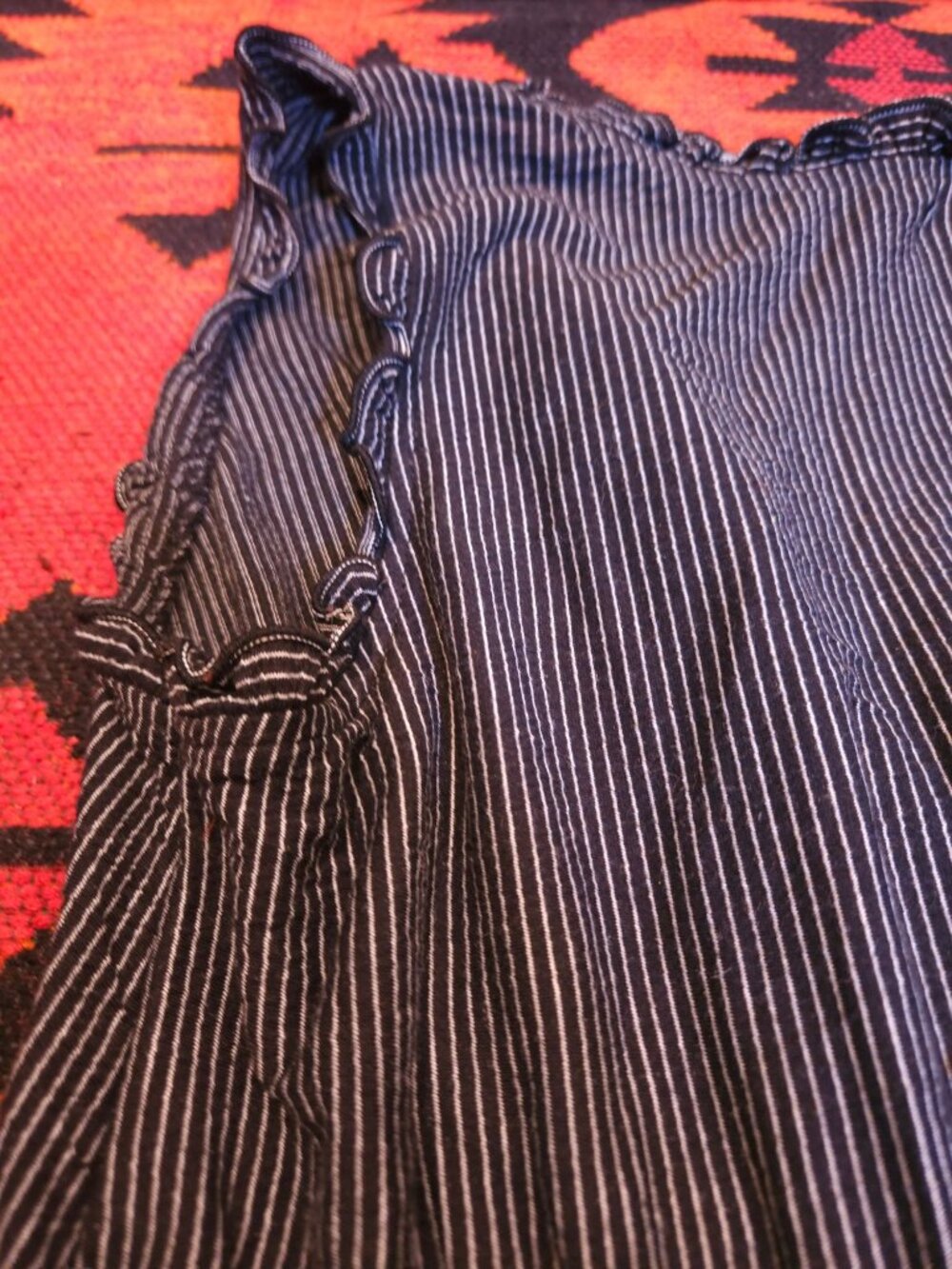 NEW Max Studio Black & White Striped Sleeveless Tiered Dress Size Medium - Picture 16 of 16